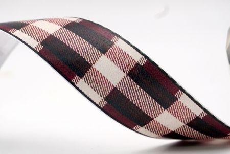 Wein und Elfenbein Gingham Karobband_AI